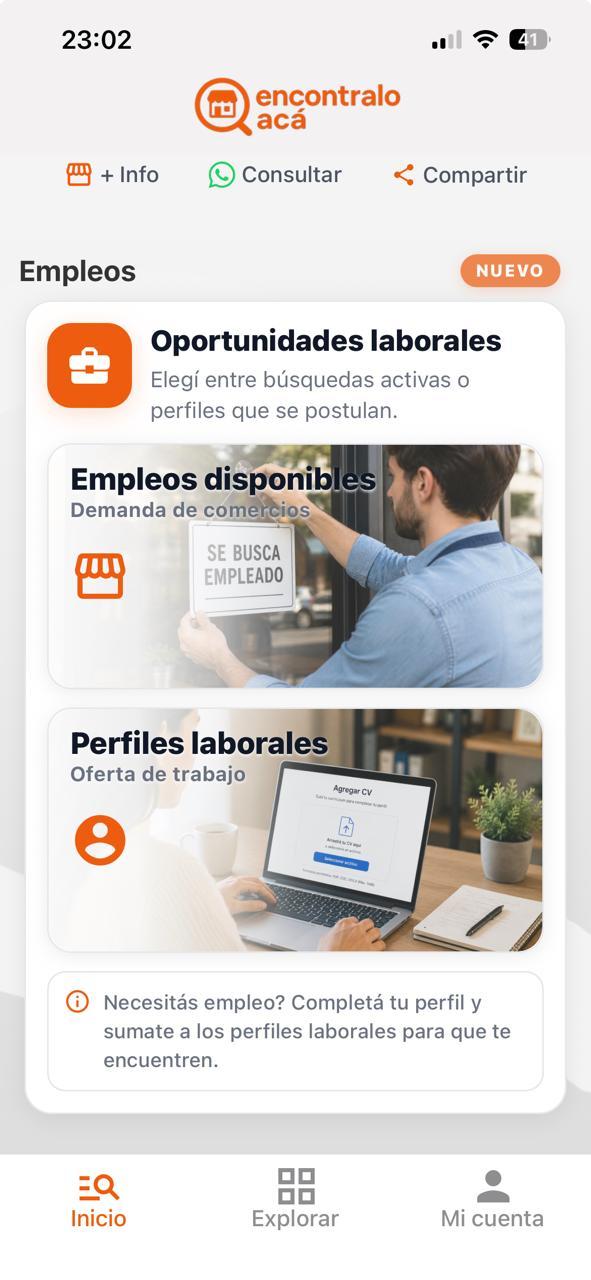 App screen